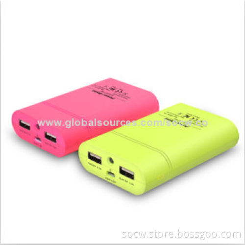 8,400mAh High-quality Portable Power Banks with Dual USB, LED Flashlight and 4 Indicators